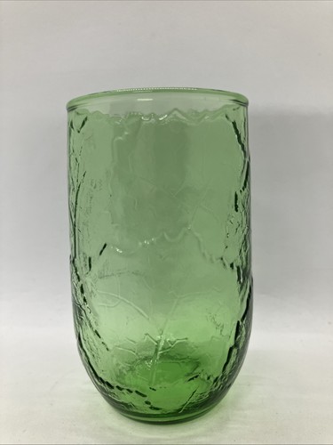 Ein Vintage grünes Blatt Saftglas USA - Bild 5 von 6