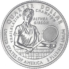 2025 S American Women Quarter Althea Gibson BU CN-Clad Copper See Pics L683