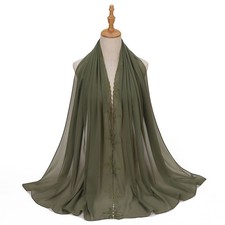 Women Muslim Long Headscarf Hijab Turban Shawl Wrap Chiffon Scarves Stoles Scarf