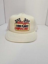 Vintage Kelloggs Corn Flakes Racing Hat Cap Snapback Trucker