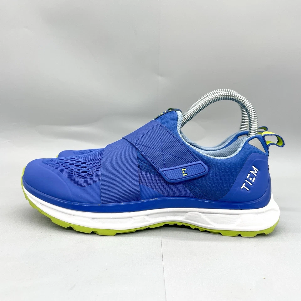 Tiem Mujer 6 Slipstream Interior Ciclismo Zapatos Tenis Azul Malla Spin Trainer Foto 4 de 4