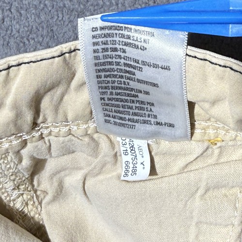 American Eagle Khaki Shorts Men’s Size 36 Next Level Flex Classic Fit Tan - READ - Picture 7 of 10