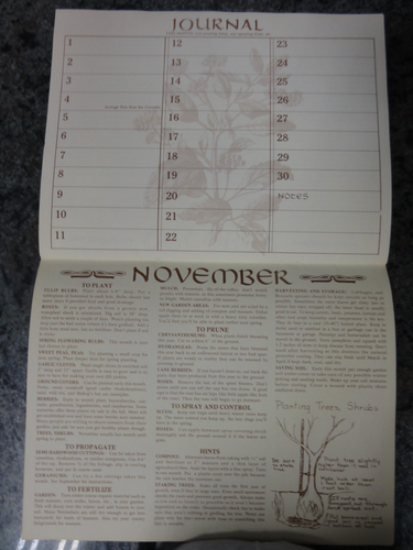 Gardening Guide and Journal for the Willamette Valley Oregon Calendar 1980 - Picture 8 of 8