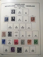 Netherlands 1867 - 1975 Canceled Collection In Schaubek Print Album, 725 Mk.