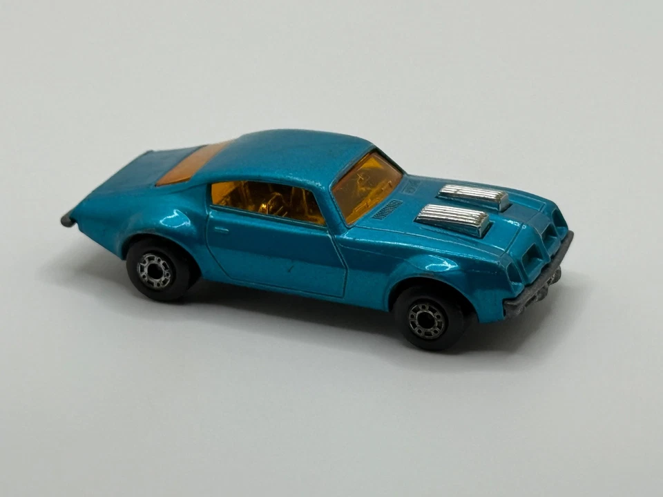1975 MATCHBOX SUPERFAST NO.4 VINTAGE PONTIAC FIREBIRD LESNEY ENGLAND AQUA - Image 2 of 4