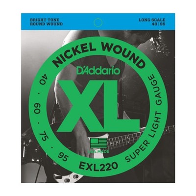 D'Addario 4er Bass XL Nickel 40-095 40-60-75-95, EXL220