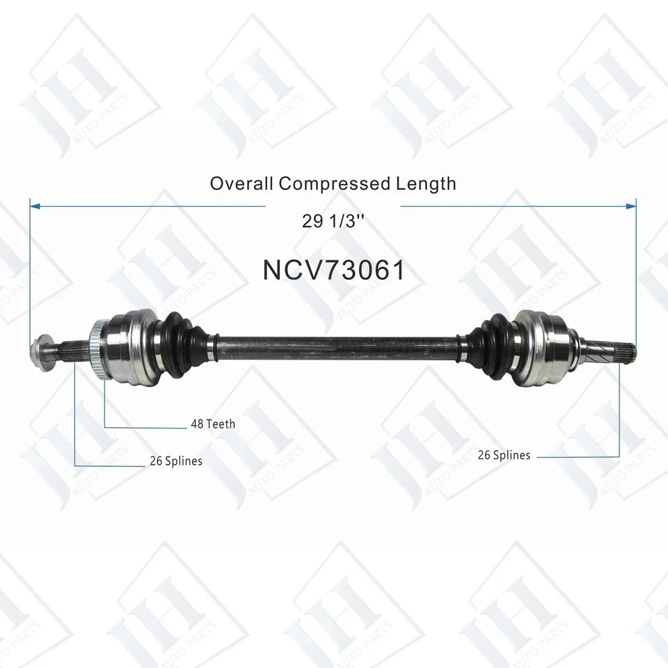 Eje CV trasero izquierdo/derecho original para 1995 96 97 Volvo 960 940 98 S90 L6 2,9 L Foto 2 de 4