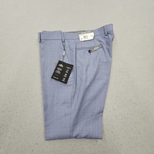 Michael Kors Mens 36x30 Classic Fit Suit Pants Light Blue Wool Blend