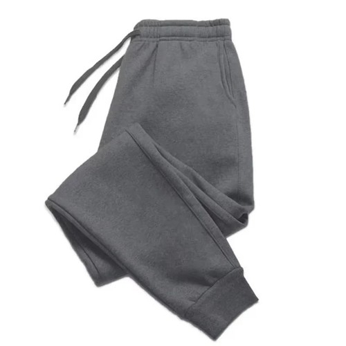 Pantalone sportivo uomo tinta unita moda palestra sportivo uomo casual comfort - Foto 2 di 8
