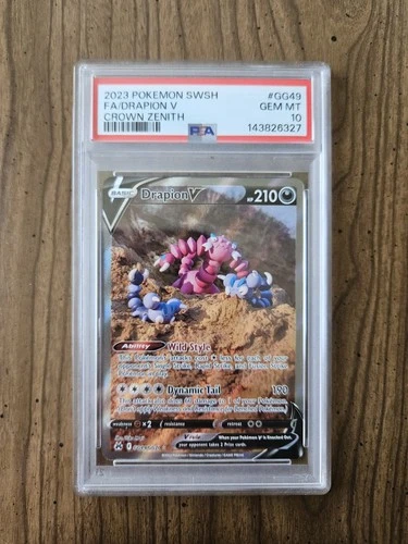 Drapion V GG49/GG70 Crown Zenith: Galarian Gallery Holo PSA 10