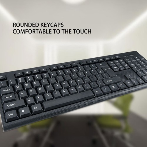 Cmk858 Usb Keyboard And Mouse Set 104 Keys Computer Keyboard 1600Dpi Mouse Set - Picture 23 of 24