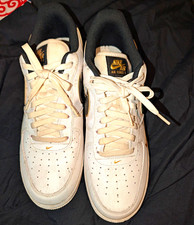 Nike Air Force 1 '07 LV8 Low Top Leather White/Black/Metallic Gold DA8481-100