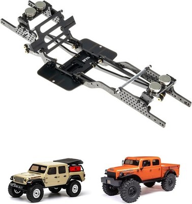 Carbon Fiber Chassis Kit for SCX24, 7° Angled Skid, LCG Chassis Kit for SCX24