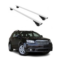DachträGer GrundträGer FüR Subaru Tribeca 2005-2014 75Kg Stahl Silber 2 Tlg