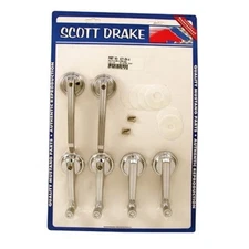Scott Drake 65-67 Coupe/Convertible Door Handle & Window Crank Kit (Late 1965)