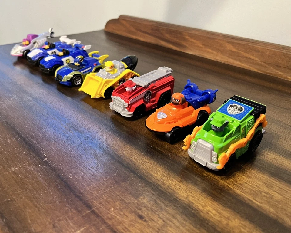 Paw Patrol 玩具 批量 10 件 压铸 Spin Master 真正金属汽车 救援车辆 — 第 4/4 张图片