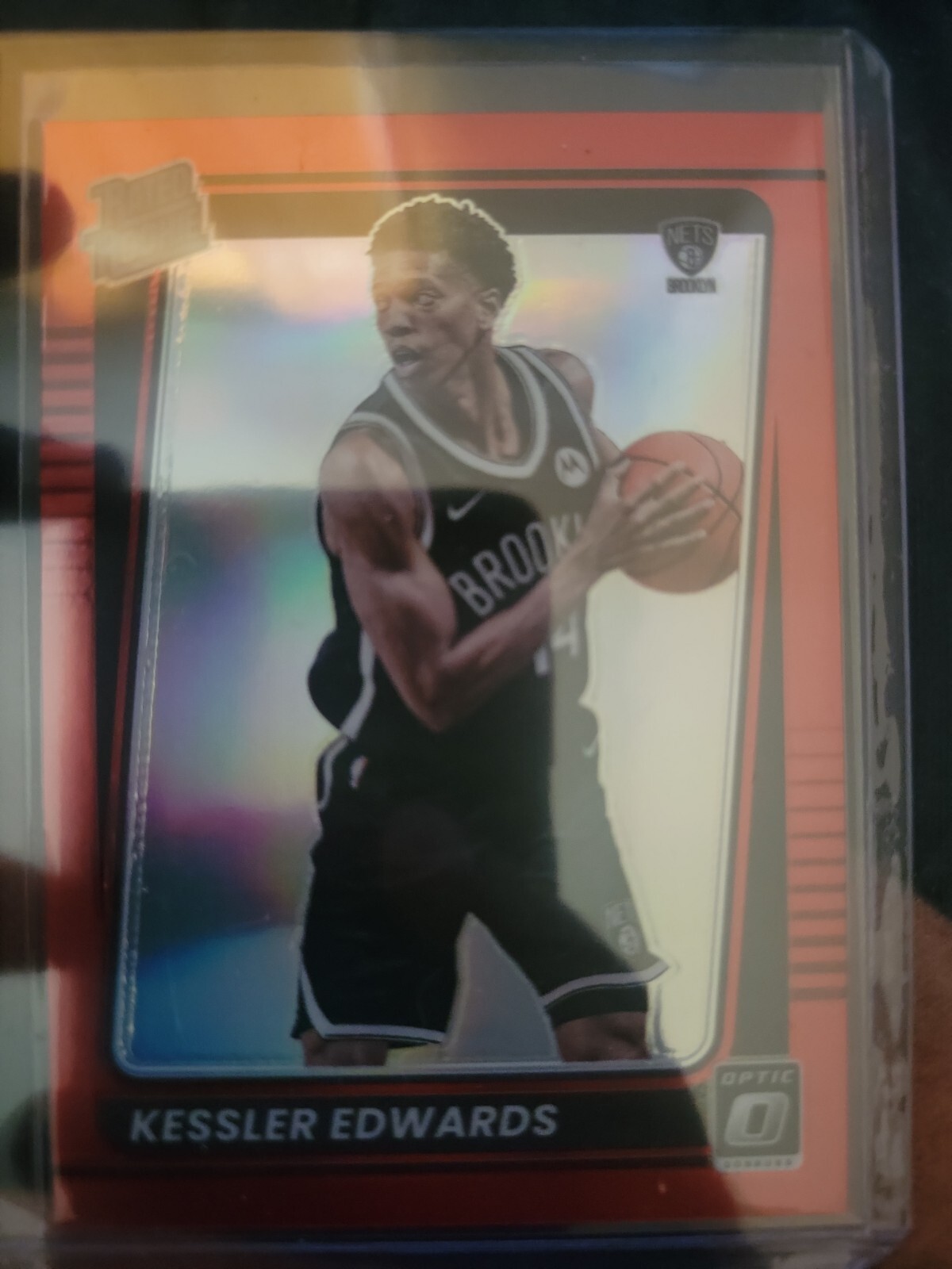 2021-22 Donruss Optic Rated Rookie Kessler Edwards #154 Brooklyn Nets /99 Red