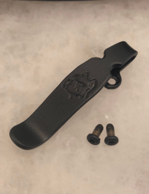 Matte Black Titanium Deep Carry Pocket Clip Made For Ontario Rat 2 Knife