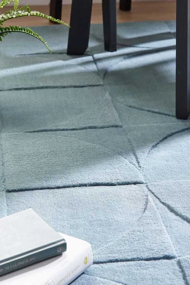 Alfombra acolchada a mano 100 % lana último diseño hecha a mano alfombra de área personalizada 4x6,5x8 pies Foto 3 de 4