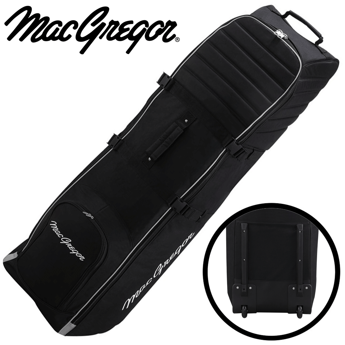 MACGREGOR VIP II X-LARGE PADDED WHEELED GOLF FLIGHT TRAVEL COVER