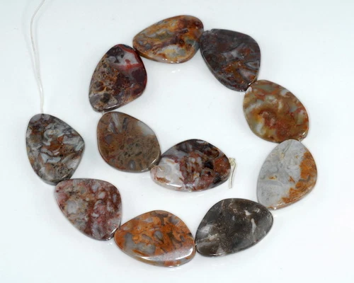 36X26MM ENCAJE MEXICANO ÁGATA PIEDRAS PRECIOSAS TORCIDO PEPITA CUENTAS SUELTAS - Imagen 4 de 4