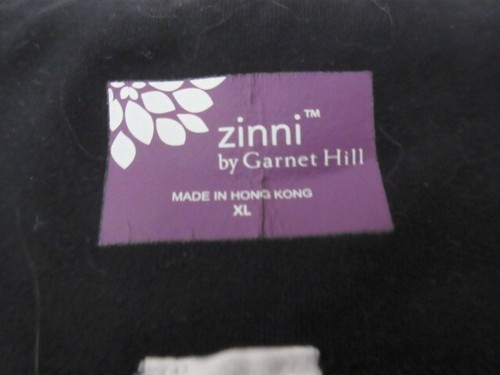 Zinni Garnet Hill Black Stretch Pants, Size XL, Near Mint!! - Picture 3 of 6
