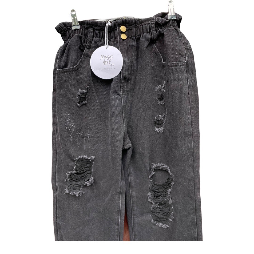 Princess Polly Black And White Paper Bag Shorts Princess Polly