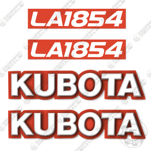 Fits Kubota LA 1854 Decals Utility Tractor Replacement Decals Kubota