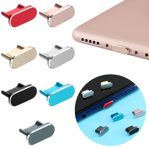 Cap Anti Dust Metal Plug Micro/Type C/iP For iP 13 Pro Max Samsung Galaxy S22 - Photo 11 sur 36
