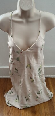 Obey beige slip style spaghetti strap dress, size M Y2K Boho Romantic Date Night