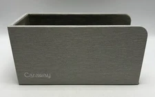 Caraway Food Storage Bin Holder Organizer Cabinet Gray Kitchen Heavy Canvas Read