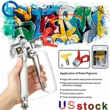 NEW 3600PSI Airless Paint Spray Gun 517 Spray Tip + Nozzle Guard for Sprayers US