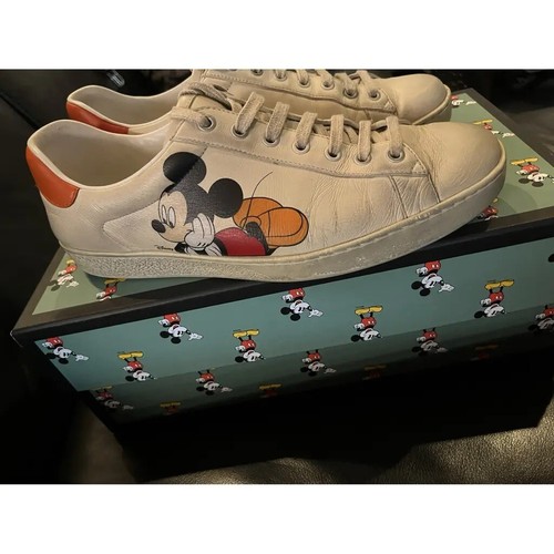 Disney x Gucci Ace Low Mickey Mouse Ivory Gr 42 UK 8 US 8,5 603697-AY070-9591 - Bild 4 von 10