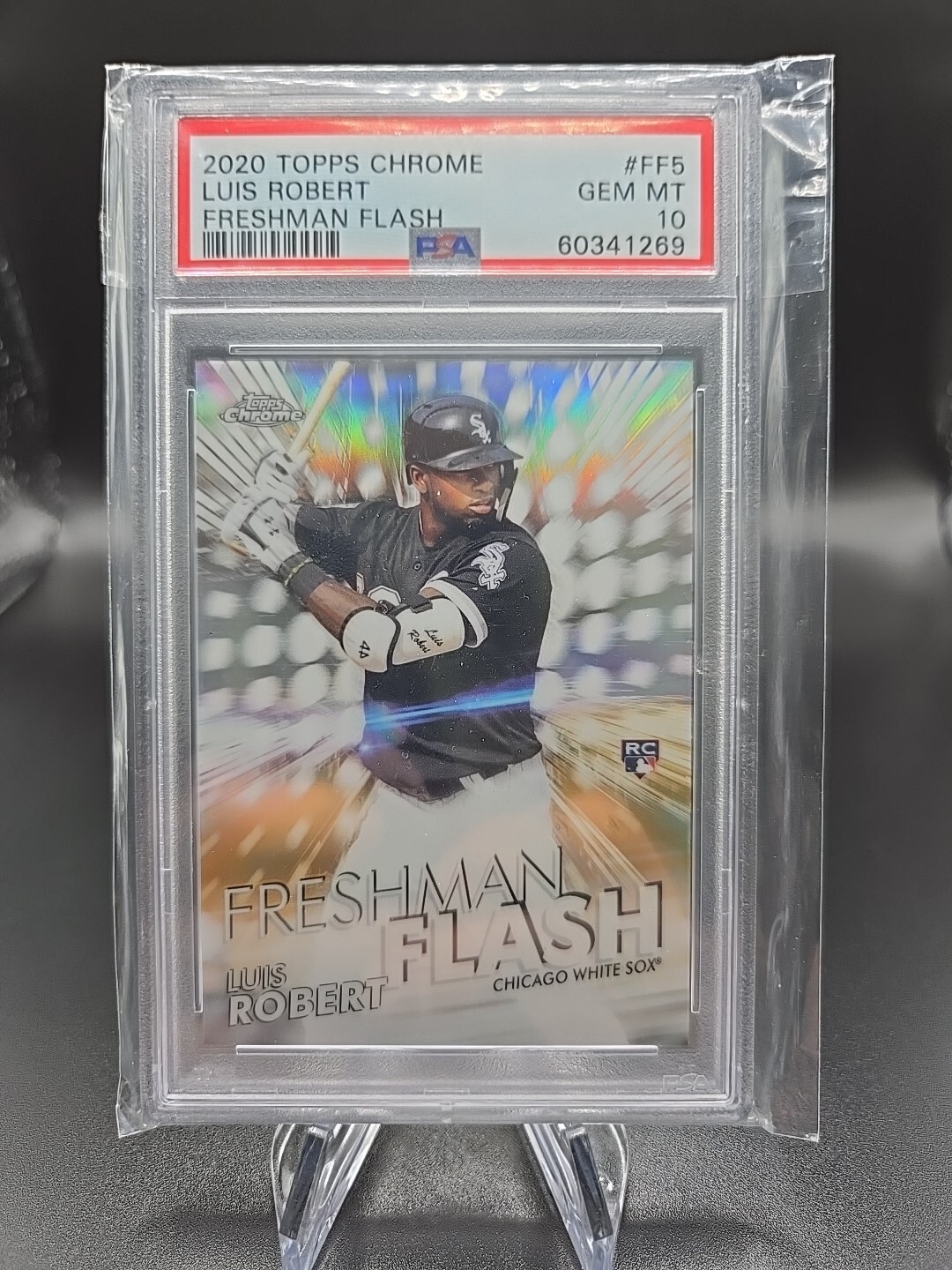 2020 Topps Chrome Luis Robert Freshman Flash Rookie RC #FF5 PSA 10