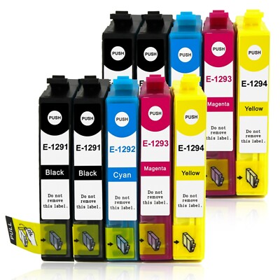 10x Patronen für Epson T1291 - T1294 Stylus SX230 SX235W BX635FWD BX925FW BX305F