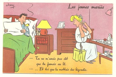 Postcard Chen Humour Young Married Ebay