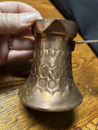 Vintage Copper Turkish Cream/ Coffee Pot - Picture 2 of 5