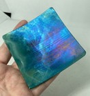 KHEOPS International Small Iridescent Green Tea Light/Candle Holder Glassware