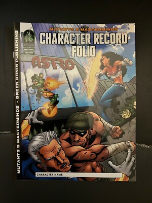 Mutants & Masterminds Character Record Folio Green Ronin Publishing