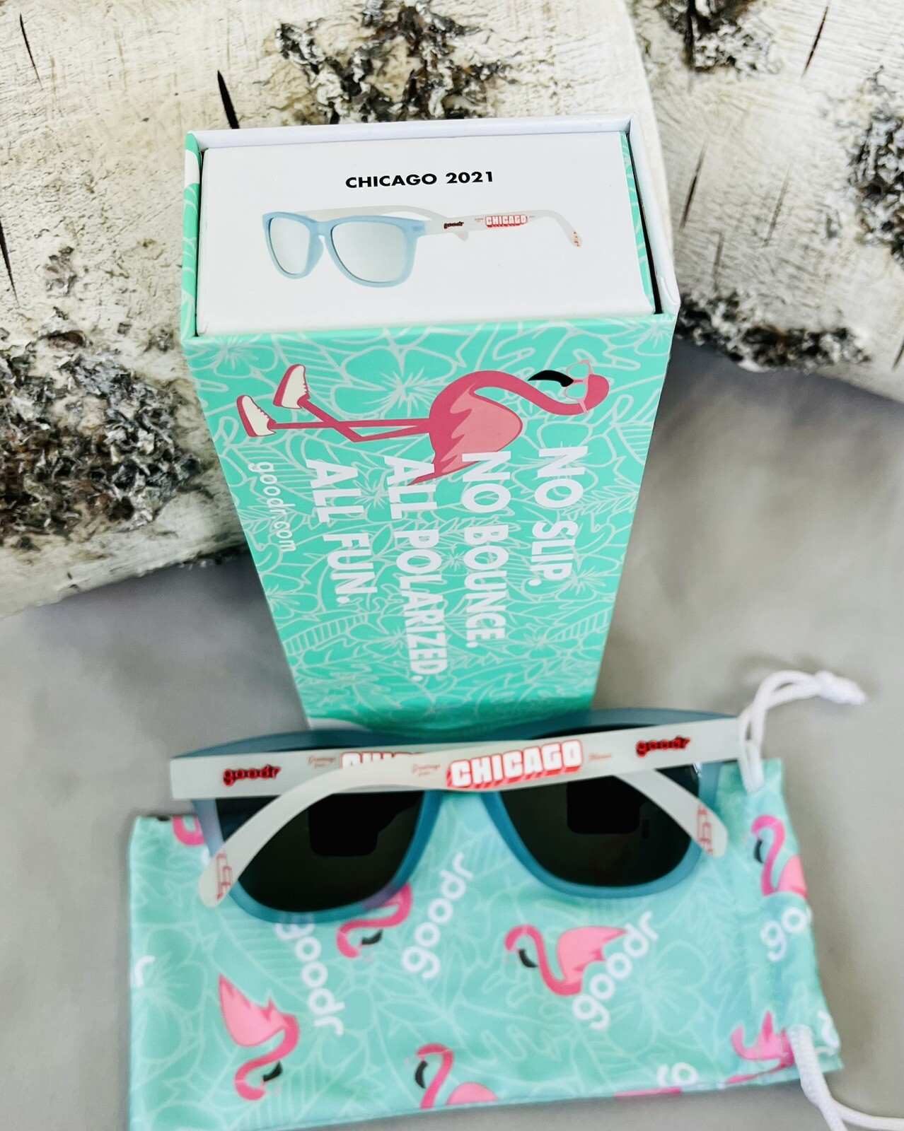 NEW LIMITED Goodr No Slip No Bounce Running Run Sunglasses Chicago