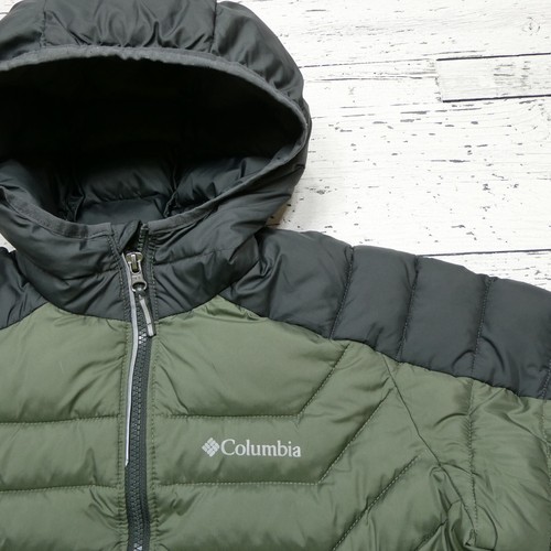 Columbia Jacket Youth XL (18/20) Green Omni Heat Puffer Insulated Hooded L - Picture 3 of 9