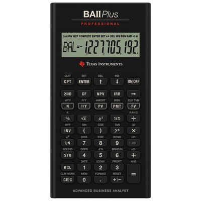 Texas Instruments BA II Plus Professional IIBAPRO/FC/3E12/A Rechner