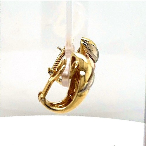 Edle tricolor Kreolen in 18 Karat Gold - Original Wempe - Bild 3 von 10