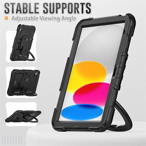 Armour Case For iPad Pro 12.9 6th Gen/10th Gen 10.9/Air 5/11 2022 4th Hand Strap - Picture 181 of 230