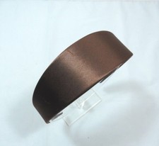Classic Satin headband 1 3/4 inches Brown smooth ouchless Dressy G