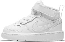 New Nike Kids Toddler TD Court Borough Mid 2 All White
