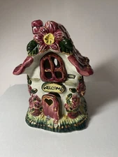 Kimberly Designs 2001 candle votive tea light house Fairy Garden House