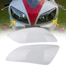 Protector de lente de cubierta de faros de motor para Yamaha YZF R1 1998-1999 blanco