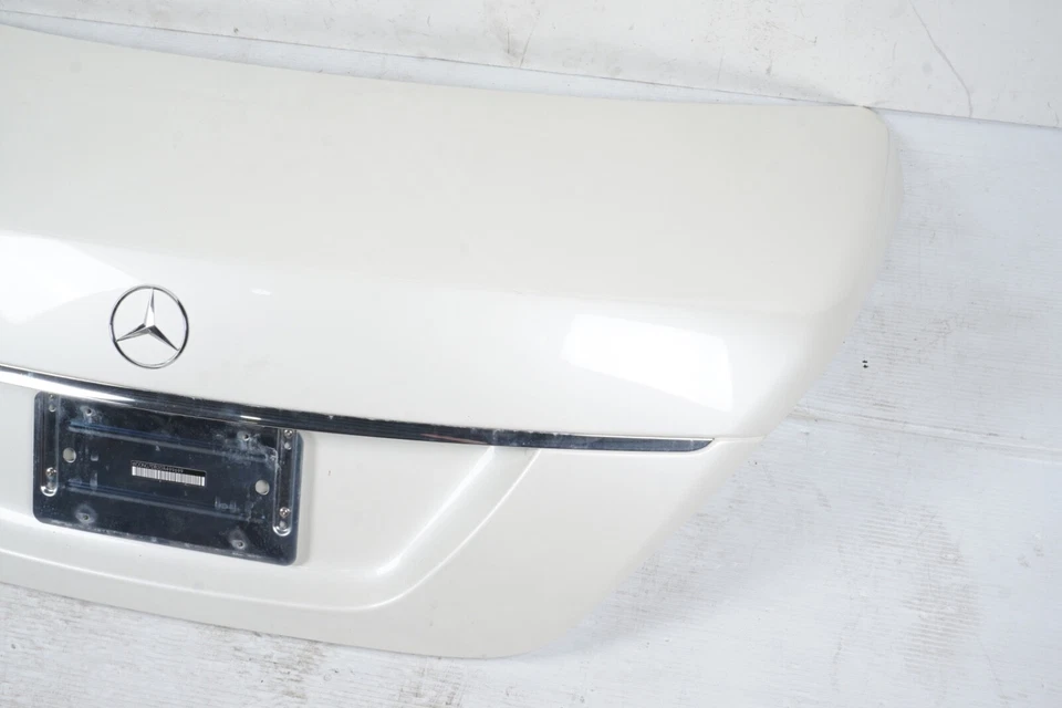 2007 - 2013 MERCEDES-BENZ S550 S600 S63 AMG TRUNK LID OEM WHITE - Image 3 of 4