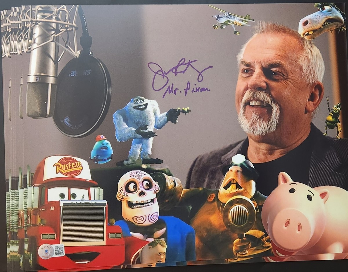John Ratzenberger Autographed Custom Pixar 11x14 Photo Disney Beckett  COA